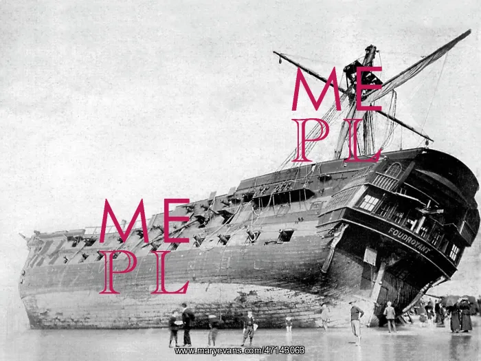 : Blackpool Wreck of the HMS Foudroyant in 1897