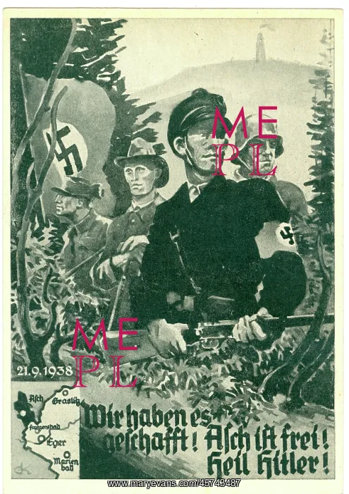 : Blackshirted armed soldier & others with swastika flag : Blackshirted armed soldier & others with swastika flag