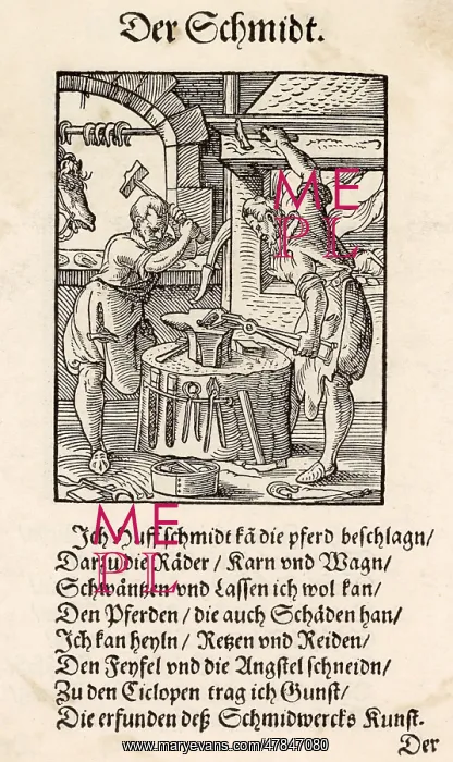 : Blacksmith, 16th century : Blacksmith, 16th century