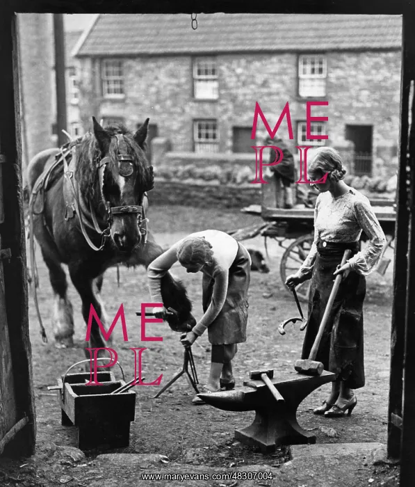 : Blacksmith in Somerset, 1935 : Blacksmith in Somerset, 1935