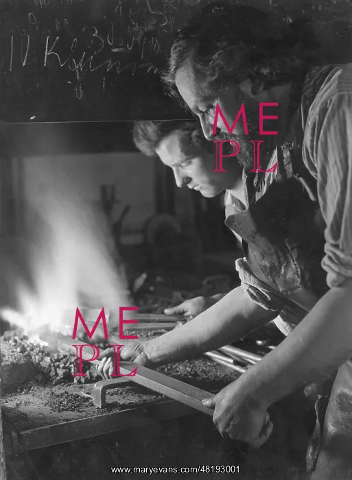 : Blacksmith's workshop, 1934 : Blacksmith's workshop, 1934