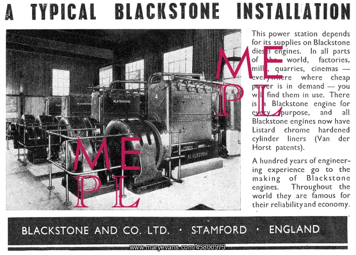 : Blackstone & Co. Industrial Engines & Power Installations : Blackstone & Co. Industrial Engines & Power Installations