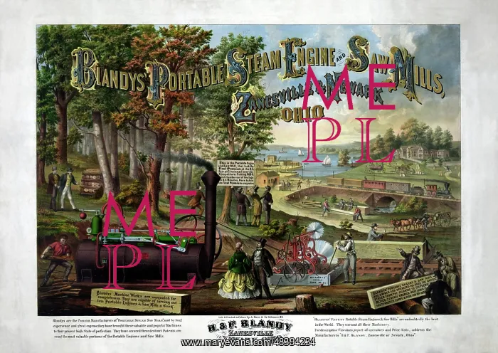 : Blandy's portable steam engine and saw mills : Blandy's portable steam engine and saw mills