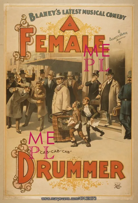 : Blaney's latest musical comedy, A female drummer : Blaney's latest musical comedy, A female drummer