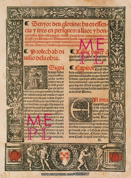 : Blanquerna. Novel written around 1293 by Mallorcan writer an : Blanquerna. Novel written around 1293 by Mallorcan writer an