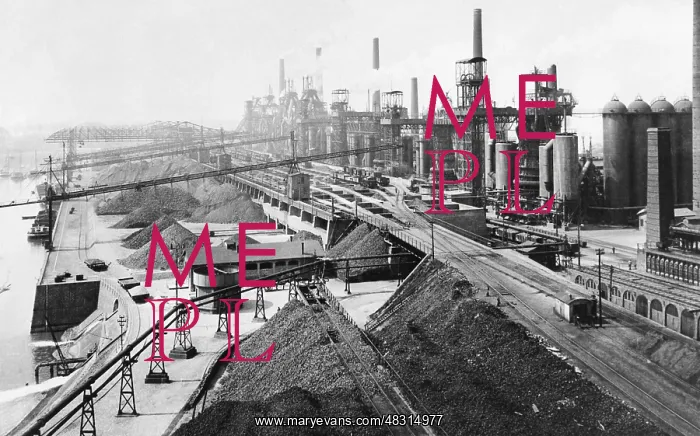 : Blast furnace plant, 1910 : Blast furnace plant, 1910