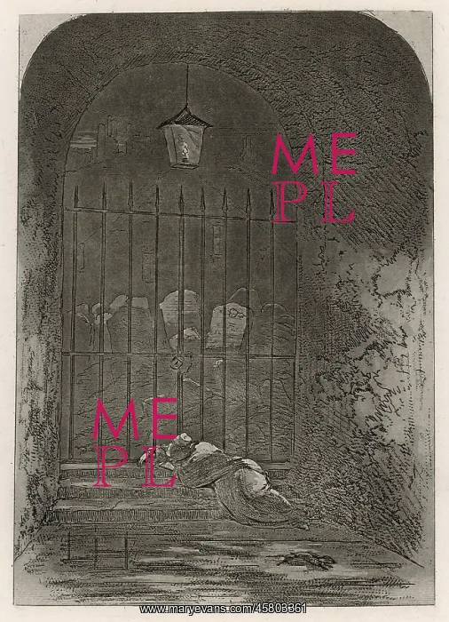 : Bleak House, Lady Dedlock found dead : Bleak House, Lady Dedlock found dead
