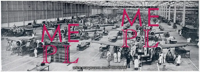 : Blenheim Bombers being mass produced 1939 : Blenheim Bombers being mass produced 1939