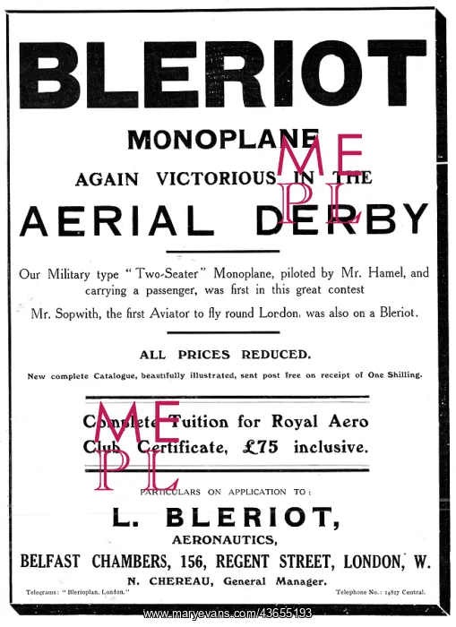 : Bleriot Aeroplanes - Flying School : Bleriot Aeroplanes - Flying School