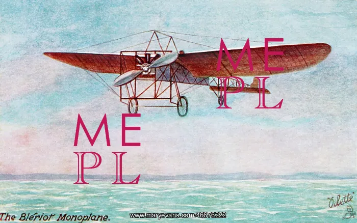  : Bleriot monoplane in flight c1909