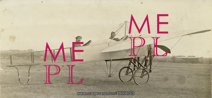 : Bleriot two-seat monoplane with Bentfield Hucks : Bleriot two-seat monoplane with Bentfield Hucks