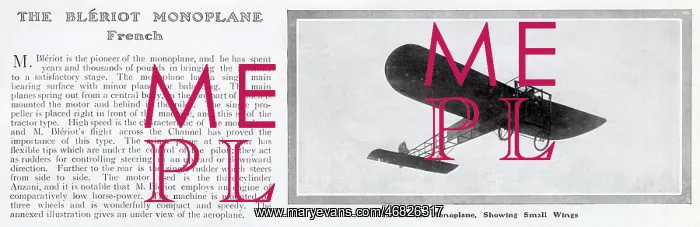 : Bleriot XI Monoplane : Bleriot XI Monoplane