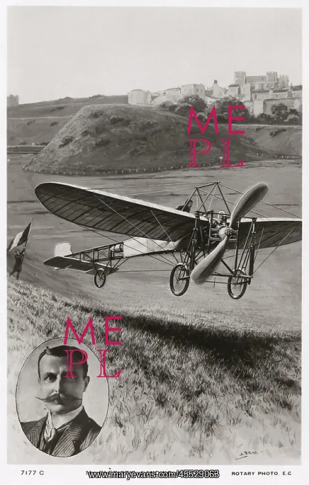 : Bleriot's landing at Dover after his cross-channel flight : Bleriot's landing at Dover after his cross-channel flight