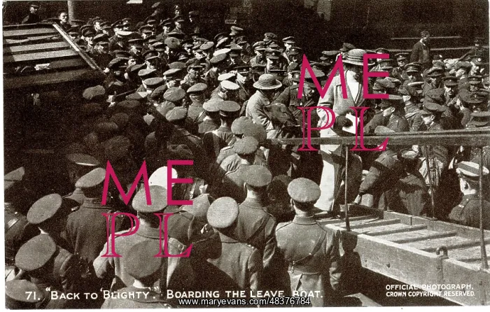  : Back to Blighty, boarding the leave boat, WW1