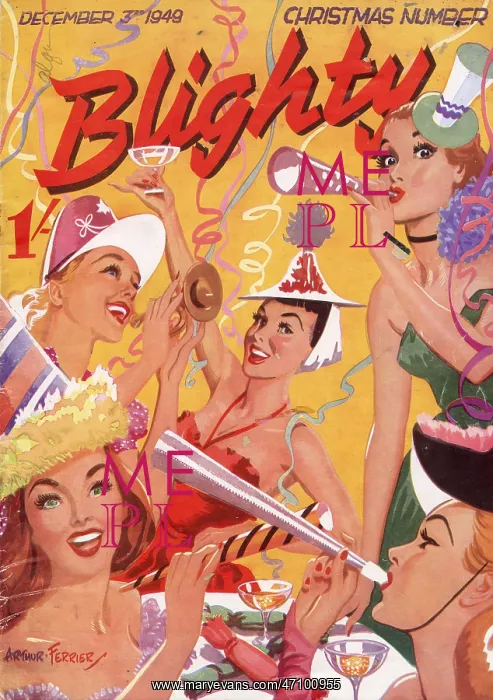 : Blighty Christmas Number front cover, 1949 : Blighty Christmas Number front cover, 1949