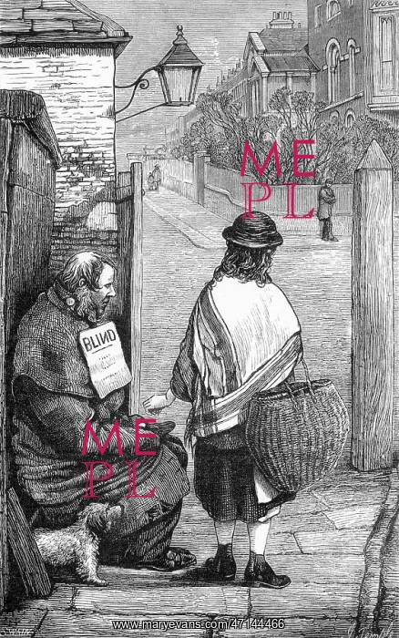 : Blind man begging : Blind man begging