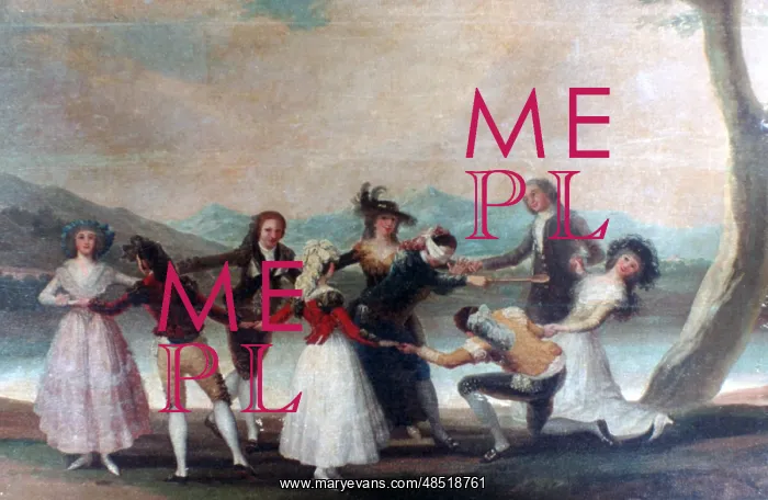 : Blind Man's Buff Artist: Francisco Goya : Blind Man's Buff Artist: Francisco Goya