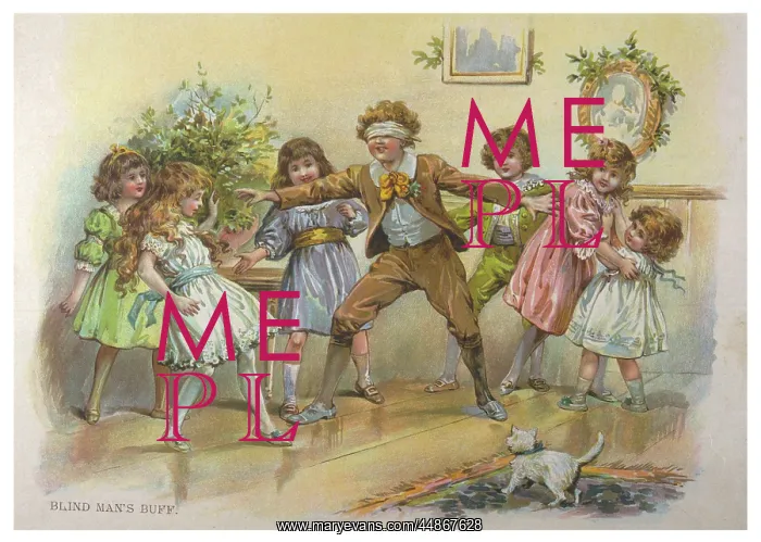 : Blind Man's Buff, c. 1900 : Blind Man's Buff, c. 1900