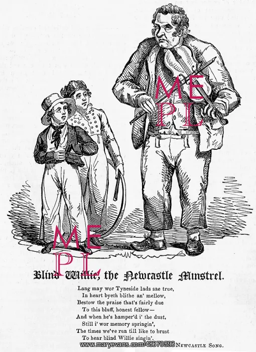 : Blind Willie, the Newcastle Minstrel : Blind Willie, the Newcastle Minstrel