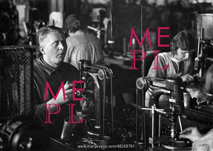: A blind worker, 1930 : A blind worker, 1930