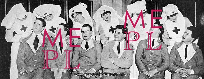 : Blinded soldier starring in a revue, WW1 : Blinded soldier starring in a revue, WW1