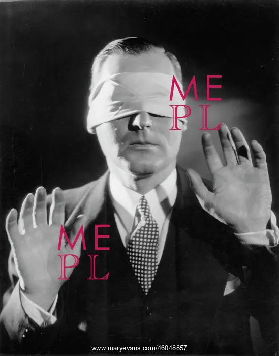 : Blindfolded man : Blindfolded man