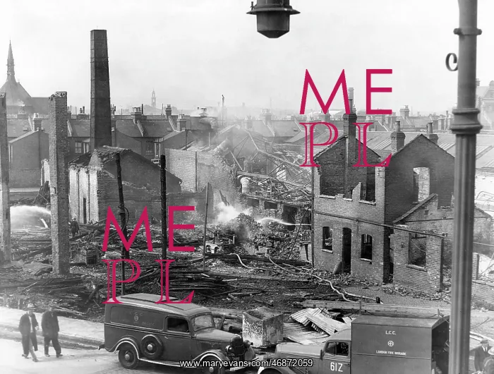 : Blitz in London -- Glengall Road, Peckham, WW2 : Blitz in London -- Glengall Road, Peckham, WW2