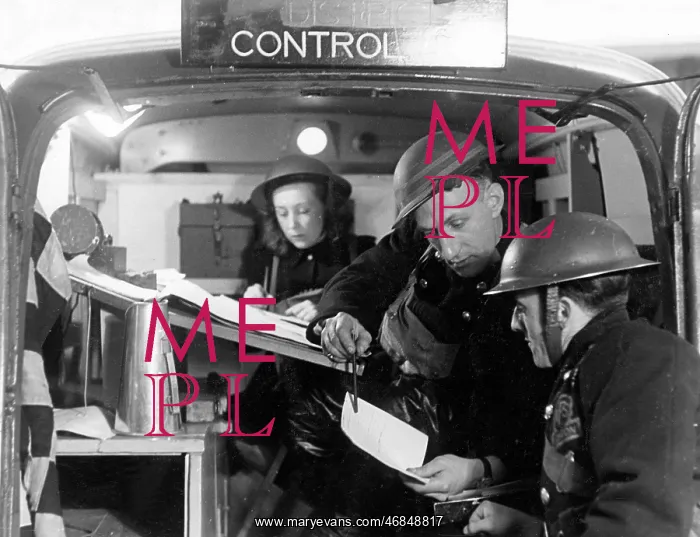 : Blitz in London -- LFB Southern Division control unit, WW2 : Blitz in London -- LFB Southern Division control unit, WW2