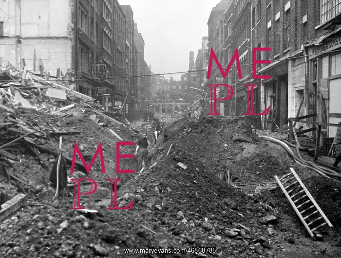 : Blitz in London -- Saffron Hill, WW2 : Blitz in London -- Saffron Hill, WW2