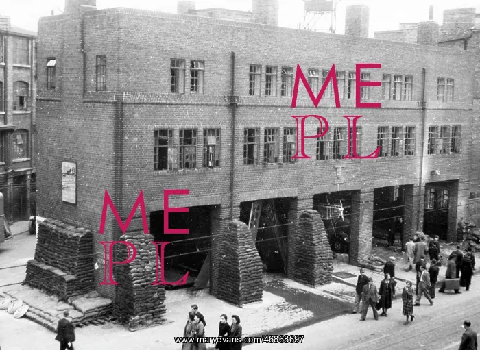 : Blitz in London -- Whitechapel Fire Station : Blitz in London -- Whitechapel Fire Station