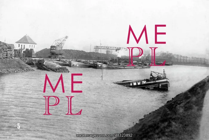 : Blocking of the Dortmund-Ems-Canal in the occupied : Blocking of the Dortmund-Ems-Canal in the occupied