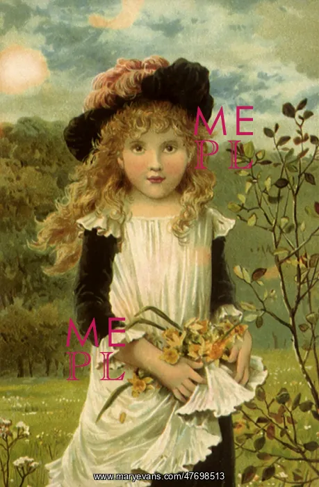  : Blond Child and Flowers