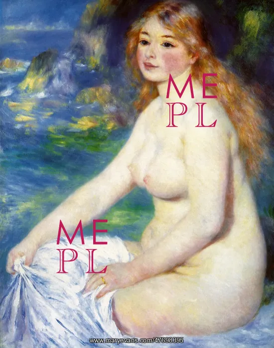  : Blonde Bather, by Renoir
