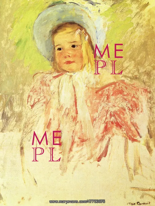  : Blonde Girl in Bonnet, by Cassatt