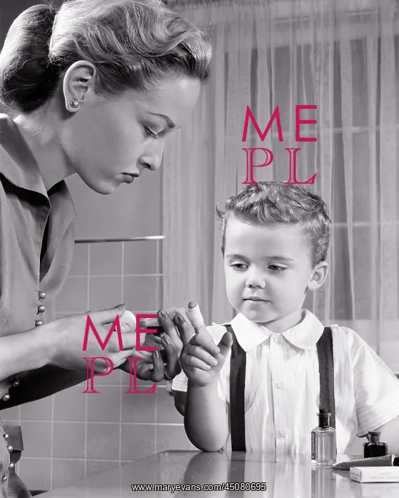 : Blonde Mother Administering First Aid Using Bandage : Blonde Mother Administering First Aid Using Bandage