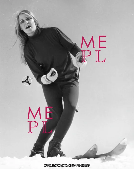  : BLONDE SKIER