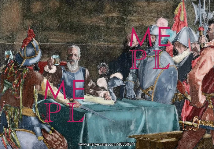 : The Blood Compact's ceremony between Miguel Lopez de Legazpi : The Blood Compact's ceremony between Miguel Lopez de Legazpi