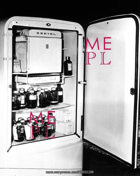 : Blood Storage Refrigerator, 1940's : Blood Storage Refrigerator, 1940's