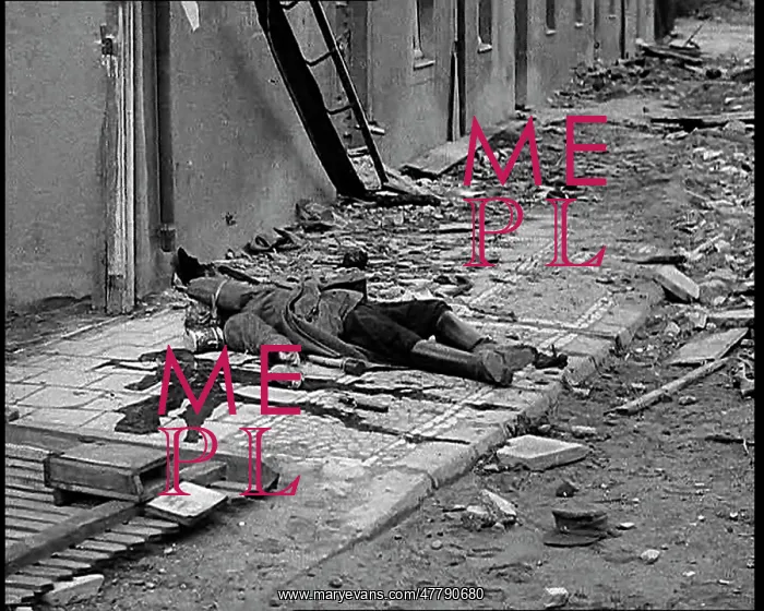 : Bloodied Corpse of a German Soldier Lying In : Bloodied Corpse of a German Soldier Lying In