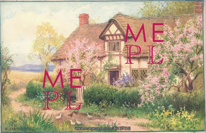 : Blossom Time at Cropthorne, Worcestershire : Blossom Time at Cropthorne, Worcestershire
