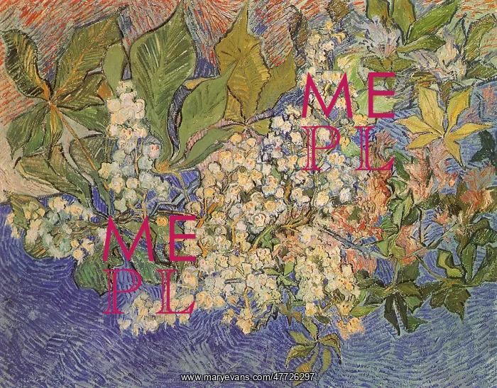 : Blossoming Chestnut Branches, by Van Gogh : Blossoming Chestnut Branches, by Van Gogh