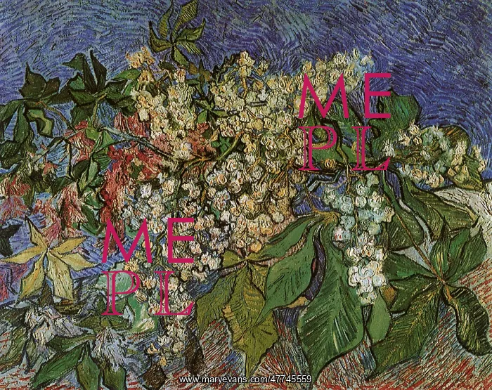 : Blossoming Chestnut Branches, by Van Gogh : Blossoming Chestnut Branches, by Van Gogh