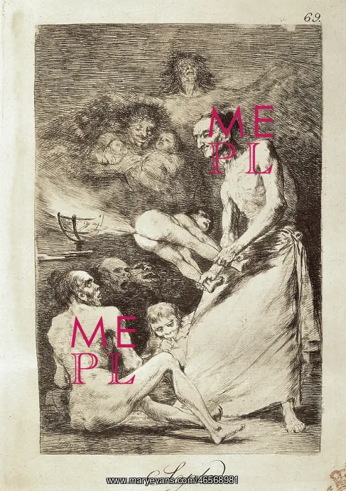 : Blow. Plate 69 of Los Caprichos : Blow. Plate 69 of Los Caprichos