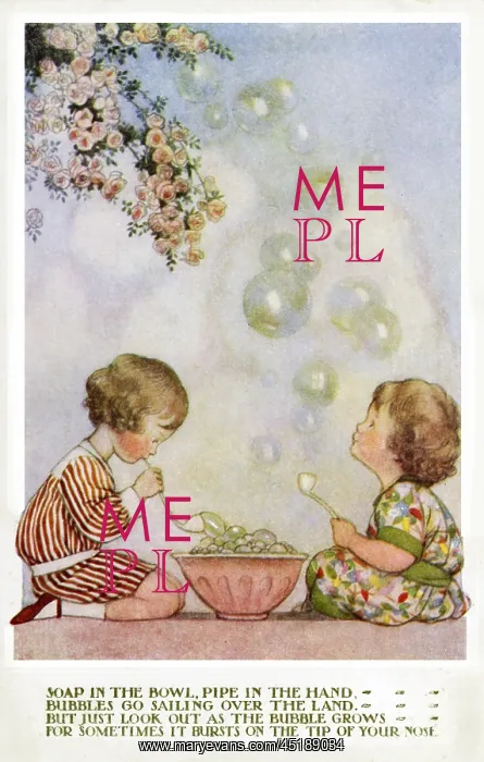 : Blowing Bubbles by Susan Beatrice Pearse : Blowing Bubbles by Susan Beatrice Pearse