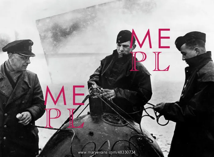 : Blowing up a mine, 1944 : Blowing up a mine, 1944