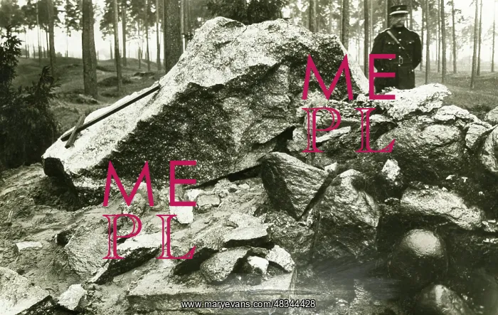 : Blown up monument in Latvia, 1929 : Blown up monument in Latvia, 1929