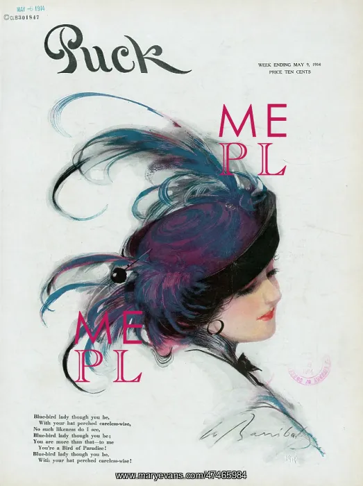 : Blue-bird lady though you be, with your hat perched careless : Blue-bird lady though you be, with your hat perched careless