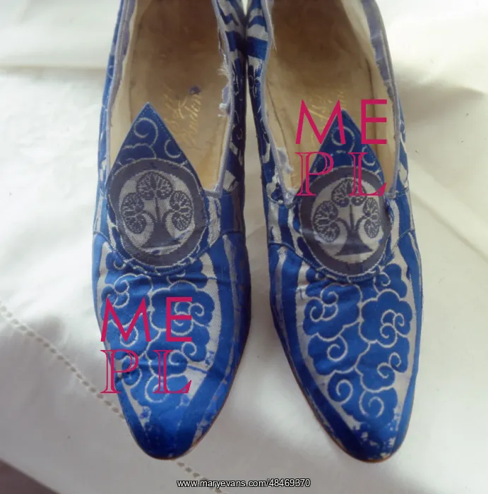  : Blue and cream shoes from Harrods