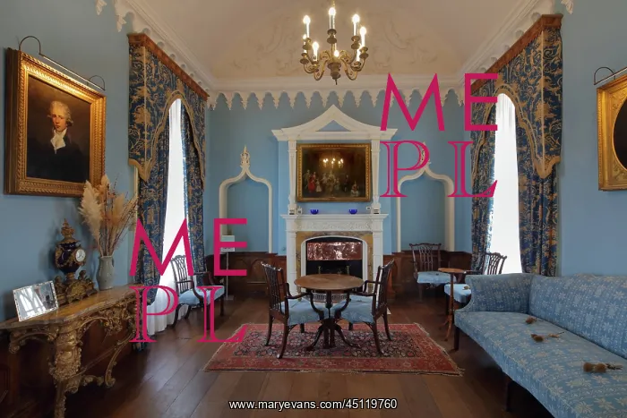 : Blue Drawing Room, Castle, St Michael's Mount : Blue Drawing Room, Castle, St Michael's Mount
