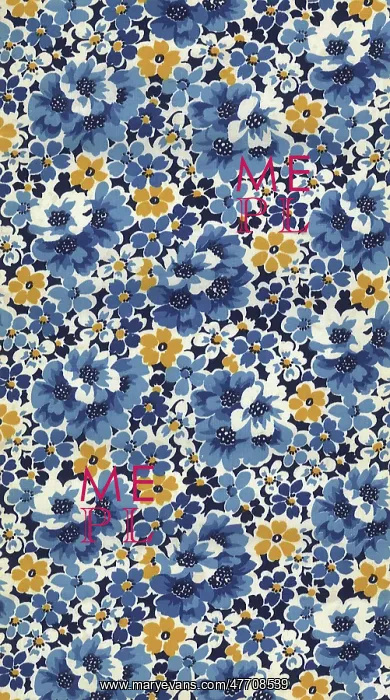  : Blue and Gold Flowers